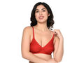 Bodycare Seamed, Non Padded Bra-1567-Red