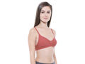 Perfect Coverage Bra-1575-A.Rose with free transparent strap