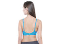 Perfect Coverage Bra-1575-Firozi with free transparent strap