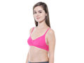 Perfect Coverage Bra-1575-N.Pink with free transparent strap
