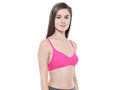 Perfect Coverage Bra-1575-N.Pink with free transparent strap