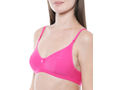 Perfect Coverage Bra-1575-N.Pink with free transparent strap