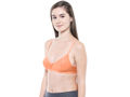 Perfect Coverage Bra-1575Peach with free transparent strap