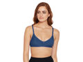 Perfect Coverage Bra-1575-S.Grey with free transparent strap