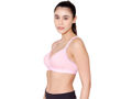 Bodycare cotton spandex wirefree adjustable straps seamless padded sports bra-1615PI