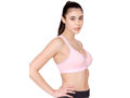 Bodycare cotton spandex wirefree adjustable straps seamless padded sports bra-1615PI