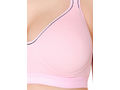 Bodycare cotton spandex wirefree adjustable straps seamless padded sports bra-1615PI