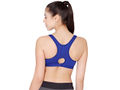 Bodycare cotton spandex wirefree adjustable straps seamless padded sports bra-1615RBLU