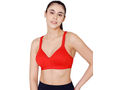 Bodycare cotton spandex wirefree adjustable straps seamless padded sports bra-1615RE