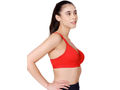 Bodycare cotton spandex wirefree adjustable straps seamless padded sports bra-1615RE