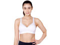 Bodycare cotton spandex wirefree adjustable straps seamless padded sports bra-1615W