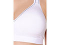 Bodycare cotton spandex wirefree adjustable straps seamless padded sports bra-1615W