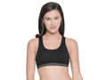 Racerback Sports Bra-1616-Black