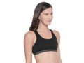 Racerback Sports Bra-1616-Black