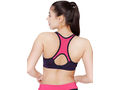 Bodycare Polyamide spandex broad straps seamless padded sports bra-1624NAV