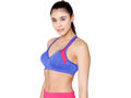 Bodycare Polyamide spandex broad straps seamless padded sports bra-1624RBLU