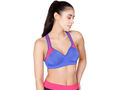 Bodycare Polyamide spandex broad straps seamless padded sports bra-1624RBLU