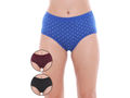 Pack of 3 Printed Cotton Briefs in Assorted colors-24000