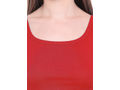 Broad Straps Round Neck Camisole - 44RED