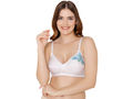 Bodycare polycotton wirefree convertible straps floral cup non padded bra-5510W