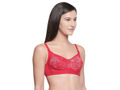 Perfect Coverage Bra in Lace-5511-RED