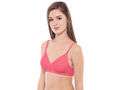 Seamless Cup Bra-5551CO with free transparent strap