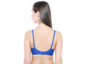 Seamless Cup Bra-5554R.BLUE with free transparent strap