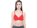 Seamless Cup Bra-5554RE with free transparent strap