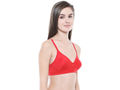 Seamless Cup Bra-5554RE with free transparent strap