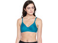 Seamless Cup Bra-5554S.GRN with free transparent strap