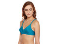 Seamless Cup Bra-5554S.GRN with free transparent strap