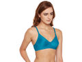 Seamless Cup Bra-5554S.GRN with free transparent strap