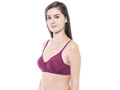 Seamless Cup Bra-5554WI with free transparent strap