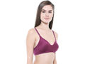 Seamless Cup Bra-5554WI with free transparent strap