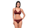 Bodycare Bridal Maroon color Bra & Panty Set in Nylon Elastane-6404MH