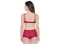 BODYCARE Bridal Maroon Bra & Panty Lingerie Set - 6406MH