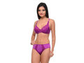 Bodycare Bridal Purple color Bra & Panty Set in Nylon Elastane-6407PU