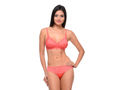 Bodycare Bridal Coral color Bra & Panty Set in Nylon Elastane-6408CO