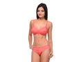 Bodycare Bridal Coral color Bra & Panty Set in Nylon Elastane-6408CO