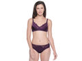 BODYCARE Bridal Dark Purple Bra & Panty Lingerie Set - 6409DPU