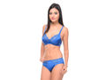 Bodycare Bridal Blue color Bra & Panty Set in Nylon Elastane-6409RBL