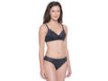 BODYCARE Bridal Charcoal Bra & Panty Lingerie Set - 6410CHK