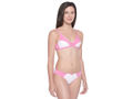 BODYCARE Bridal Bra & Panty Printed Lingerie Set in Pink & White Colour - 6411PRT-2