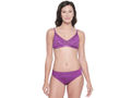 BODYCARE Bridal Dark Purple Bra & Panty Lingerie Set - 6416DPU