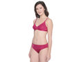 BODYCARE Bridal Maroon Bra & Panty Lingerie Set - 6416MH