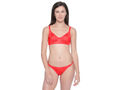 BODYCARE Bridal Red Bra & Panty Lingerie Set - 6417RED