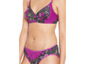 BODYCARE Bridal Purple Bra & Panty Printed Lingerie Set - 6420-PUR