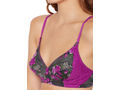 BODYCARE Bridal Purple Bra & Panty Printed Lingerie Set - 6420-PUR