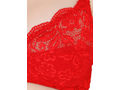 Bodycare women combed cotton printed red bra & panty set-6436RE