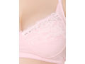 Bodycare women combed cotton embroidered pink bra & panty set-6439PI